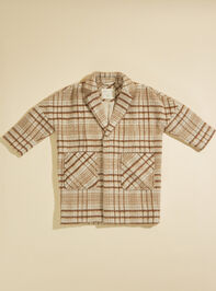 Gemma Plaid Longline Coat by Rylee + Cru - TULLABEE