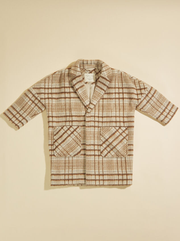 Gemma Plaid Longline Coat by Rylee + Cru - TULLABEE