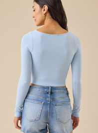 Everyday Seamless Long Sleeve Top Detail 4 - TULLABEE