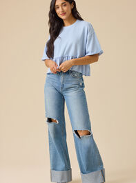 Sabrina Ruffle Babydoll Top - TULLABEE