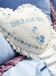 Ava Heart Pillow Detail 4 - TULLABEE