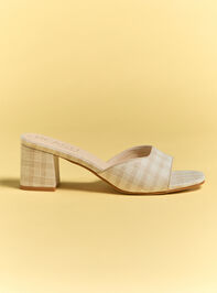 The Hattie Gingham Heel Detail 3 - TULLABEE