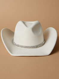 Ashleigh Rhinestone Cowboy Hat Detail 3 - TULLABEE
