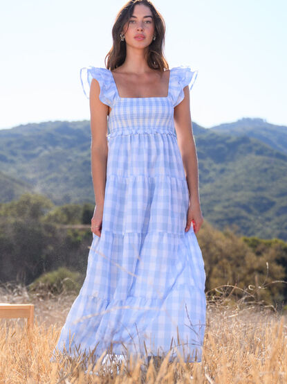 Baylin Gingham Maxi Dress - TULLABEE