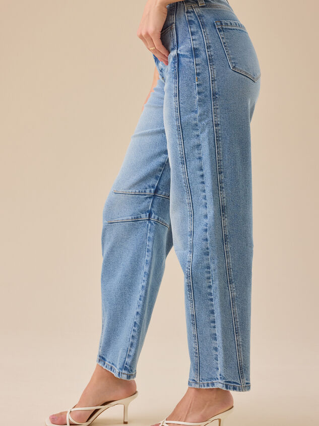 Townsend Barrel Jeans Detail 4 - TULLABEE