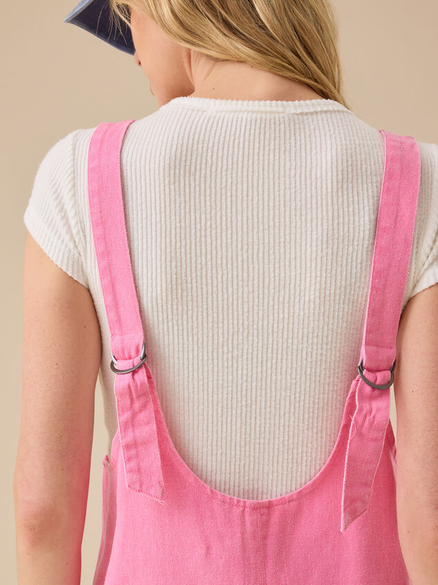 Sally Sleeveless Shortalls Detail 3 - TULLABEE