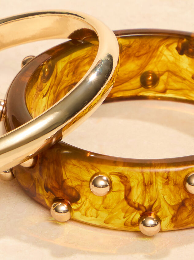 Taylor Resin Stud Bracelet Detail 2 - TULLABEE