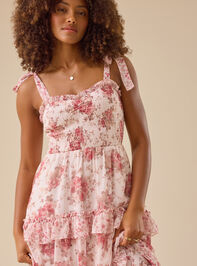 Kenzi Floral Maxi Dress Detail 4 - TULLABEE