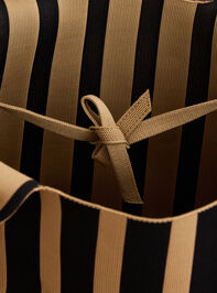 Robin Striped Tote Detail 3 - TULLABEE