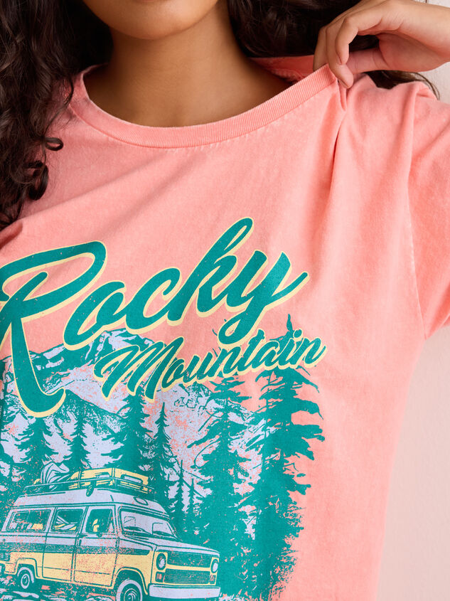 Rocky Mountains Graphic Tee Detail 5 - TULLABEE
