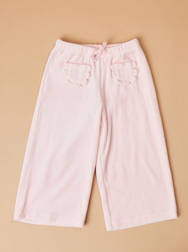 Blissful Bear Velour Top and Pants Baby Set Detail 4 - TULLABEE