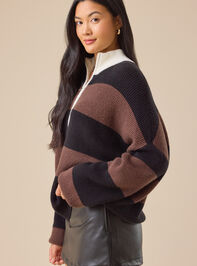 Piper Striped Pullover Detail 4 - TULLABEE