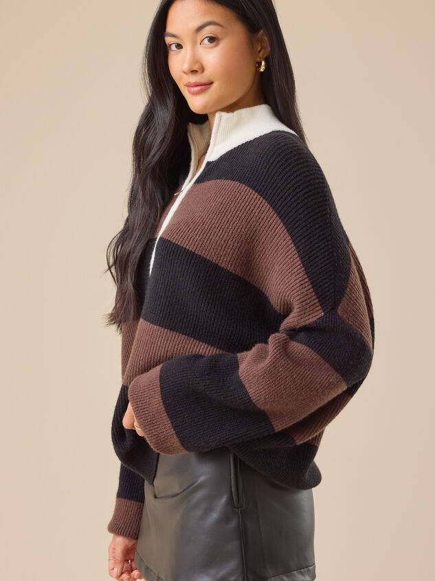 Piper Striped Pullover Detail 4 - TULLABEE
