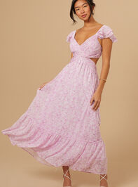Sariah Floral Cutout Maxi Dress - TULLABEE