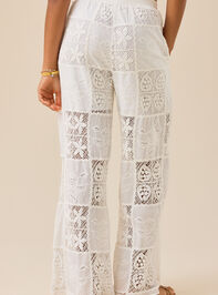 Hibiscus Patchwork Crochet Pant Detail 6 - TULLABEE