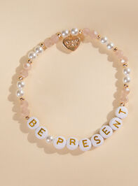Be Present Beaded Bracelet Detail 2 - TULLABEE