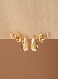18K Gold Chic Statement Earring Set - TULLABEE
