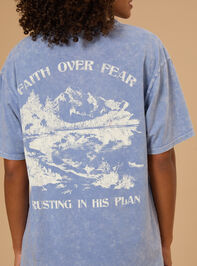 Faith Over Fear Graphic Tee Detail 2 - TULLABEE
