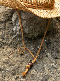 Woven Straw Rope Cowboy Hat Detail 3 - TULLABEE