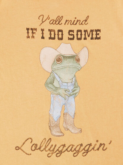 Lollygaggin Frog Tee - TULLABEE