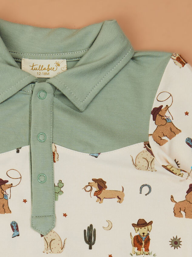 Howdy Hound Western Bodysuit Detail 3 - TULLABEE