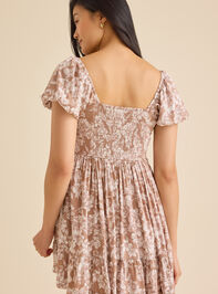 Collie Floral Mini Dress Detail 4 - TULLABEE