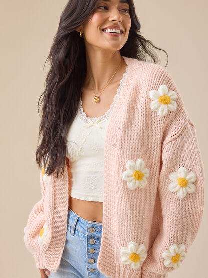 Daisie 3D Floral Cardigan - TULLABEE