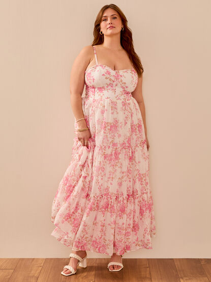 Elliana Floral Maxi Dress - TULLABEE