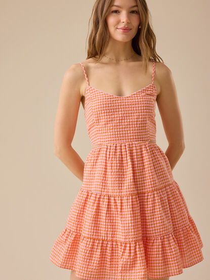 Ellise Gingham Mini Dress - TULLABEE
