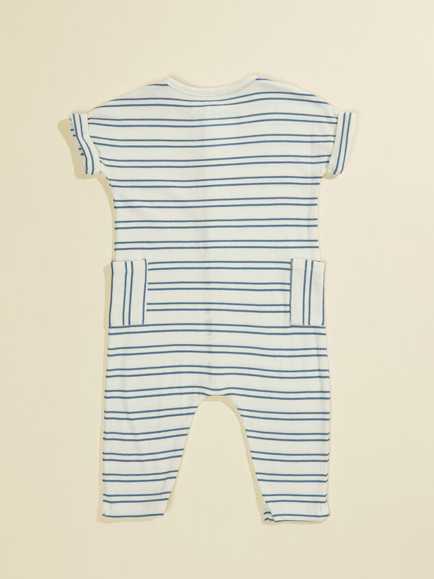 Duke Striped Romper Detail 2 - TULLABEE