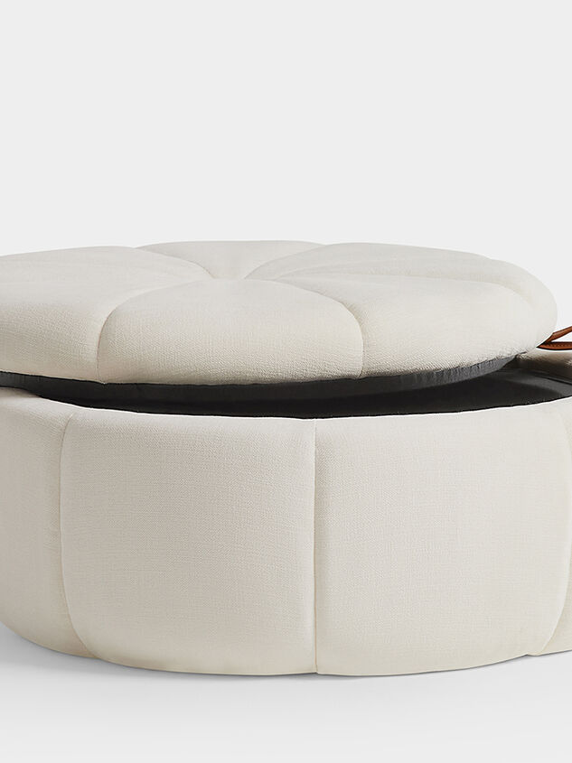 Bianca Upholstered Storage Ottoman Detail 3 - TULLABEE