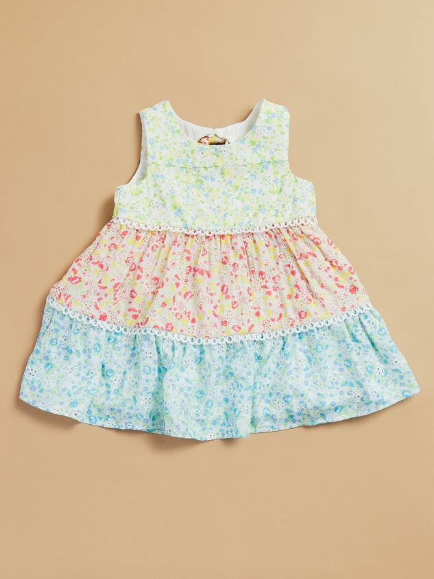 Emmie Floral Color Block Toddler Dress - TULLABEE