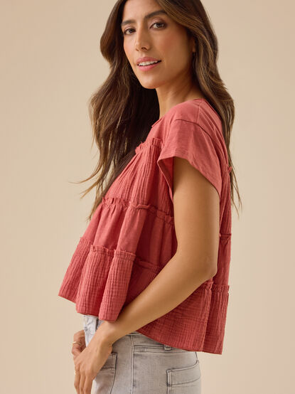 Rebecca Tiered Babydoll Top - TULLABEE