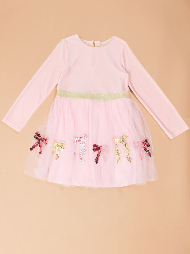 Angelica Velvet Bow Dress by Mudpie - TULLABEE