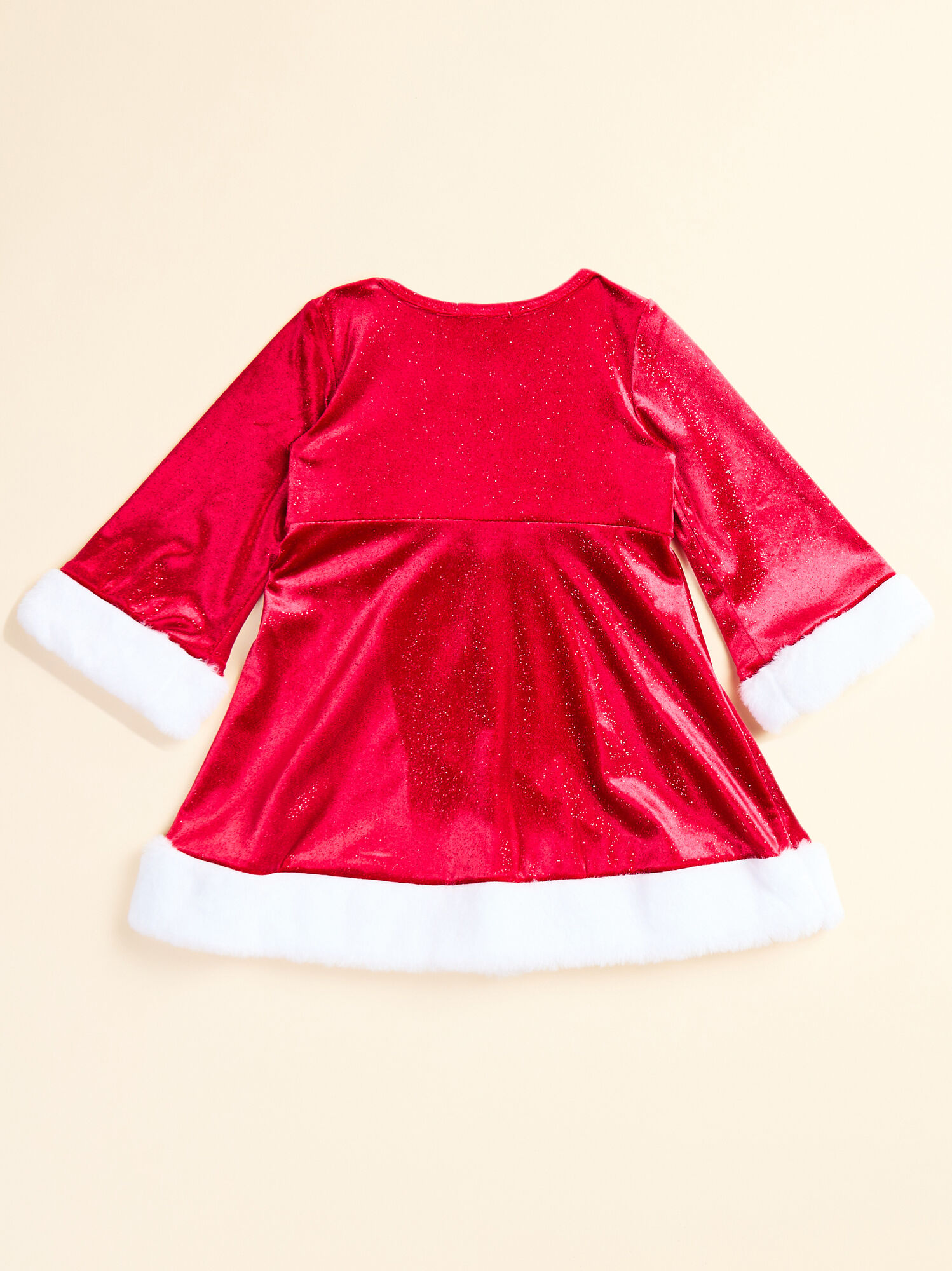 Velvet Santa Baby Dress in Red Tullabee