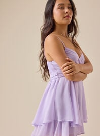 Luna Double Layer Romper Detail 2 - TULLABEE