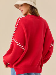 Paige Whipstitch Sweater Detail 7 - TULLABEE