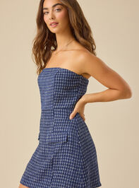 Nala Tweed Mini Dress Detail 4 - TULLABEE