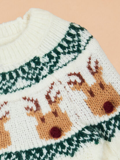 Reindeer Fair Isle Sweater - TULLABEE
