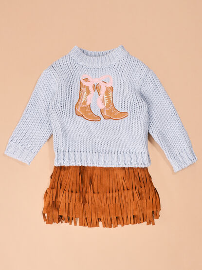 Rodeo Cutie Sweater and Dress Set - TULLABEE