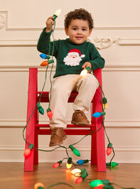 Santa Rollneck Sweater by Mudpie - TULLABEE