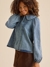 Paige Denim Collared Top Detail 4 - TULLABEE