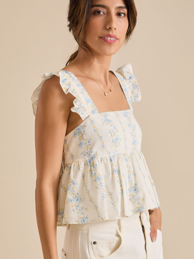 Betsy Bow Back Babydoll Tank Detail 4 - TULLABEE