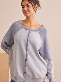 Stay Steady Pieced Long Sleeve Tee - TULLABEE