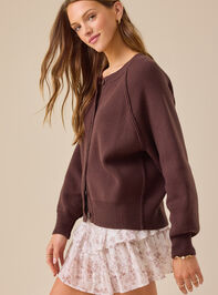 Milo Button Up Cardigan Detail 4 - TULLABEE