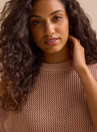 Jayce Knit Tunic Top Detail 3 - TULLABEE