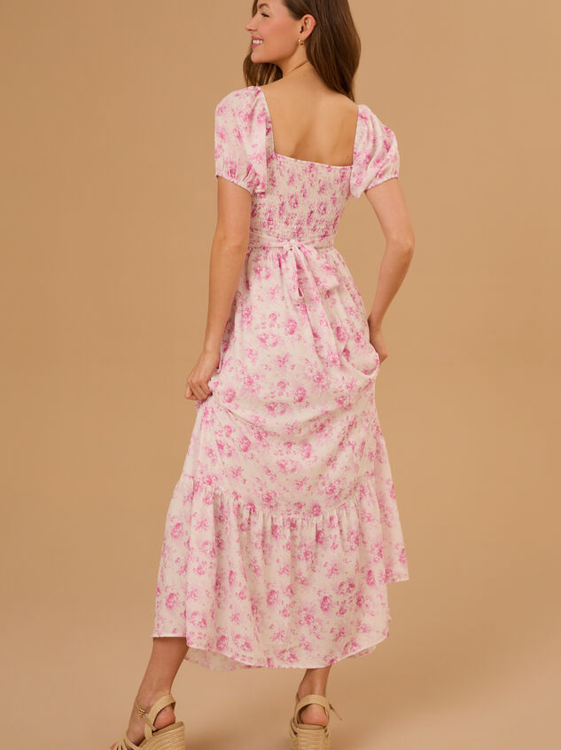 Abrielle Floral Maxi Dress Detail 4 - TULLABEE