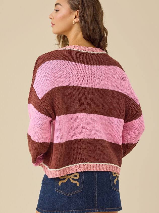 Moira Striped Sweater Detail 4 - TULLABEE