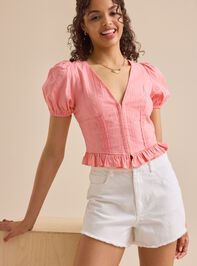 Holdyn Embroidered Denim Shorts - TULLABEE