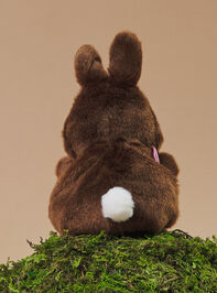 Richie Chocolate Bunny Plush Detail 3 - TULLABEE
